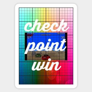 Checkpoint win Sticker